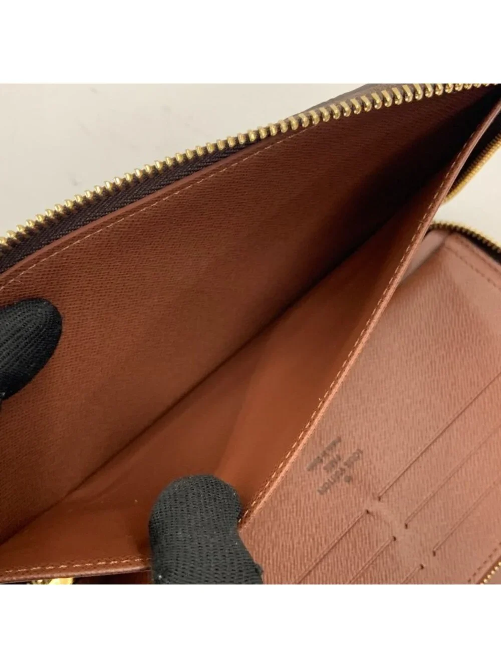 Louis Vuitton Monogram Zippy Organizer NM Zip Around Wallet Brown